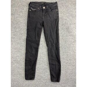 Big Star Alex Skinny Jeans Women's 25 Black‎ Denim Western Low Rise